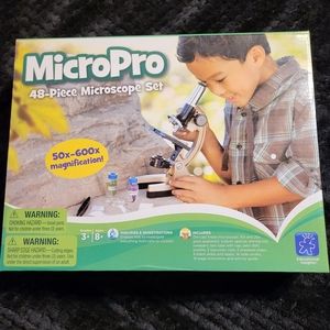 Kids Microscope set MicroPro diecast 48 piece set NEW NIB sealed